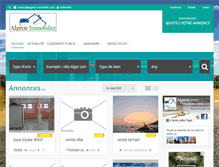 Tablet Screenshot of annonces.algerie-immobilier.com