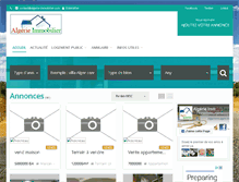 Tablet Screenshot of algerie-immobilier.com